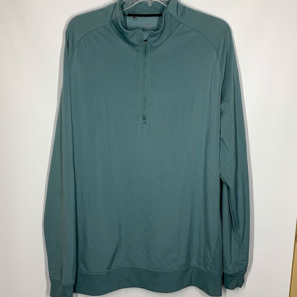 Adidas Men's Long Sleeve Stand-Up Collar Golf Half Zip Sweatshirt Size XL